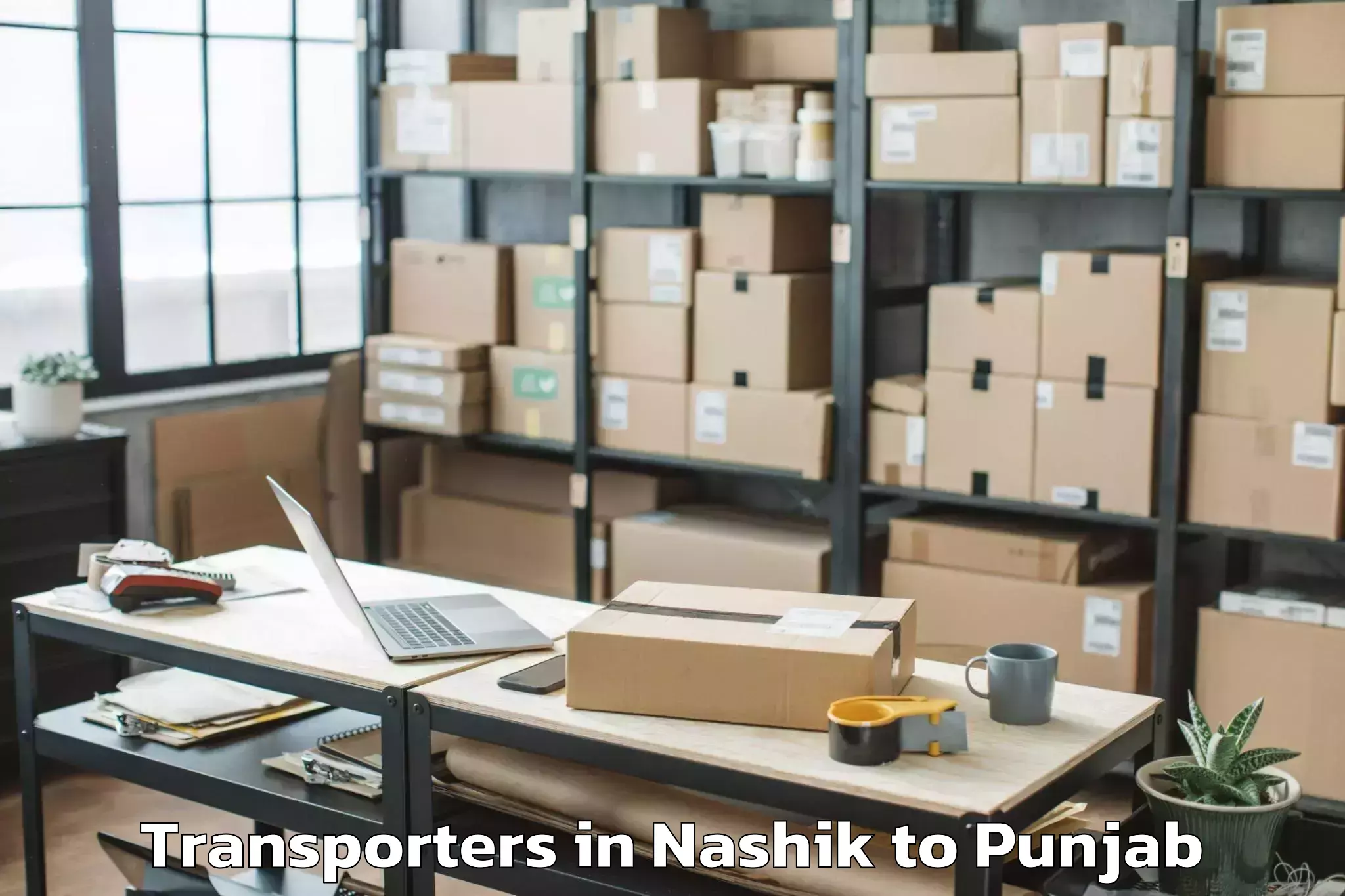 Reliable Nashik to Garhshankar Transporters